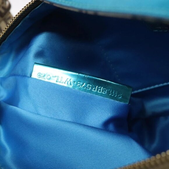 FENDI Zucchino Canvas Hand Bag Black Brown 8BR573 Auth mr1354 - Picture 3 of 14